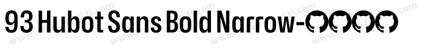 93 Hubot Sans Bold Narrow字体转换